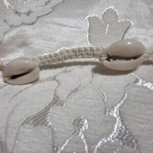 Homemade seashell choker necklace